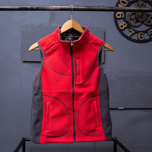 Ayub's new autumn and winter outdoor fleece vest for women, windproof warm vest, polar fleece top for hiking, mountaineering and cycling women