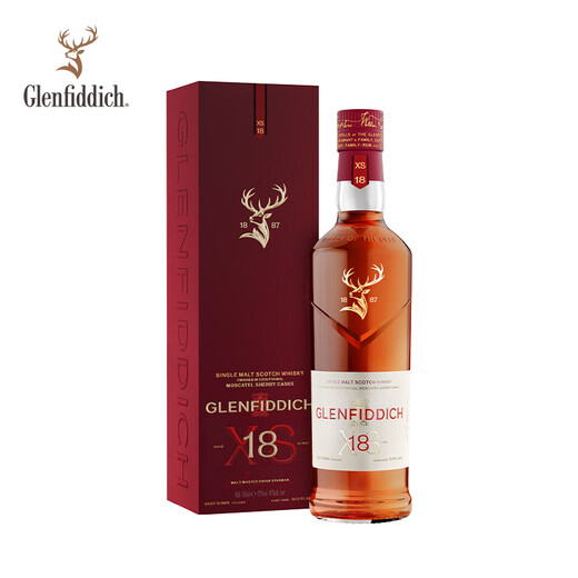 GLENFIDDICH XS 18 Years Double Sherry Barrel Mature Single Malt Scotch Whiskey 700ml XS Double Sherry Series 18 Years