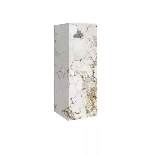 Yusenyi marble slate flower stand living room entrance floor-standing decoration hotel courtyard light luxury high-end column sculpture base processing and customization