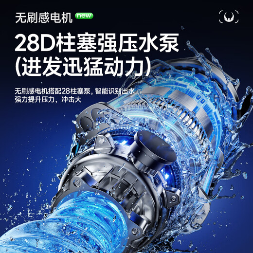 XIANNIAO wireless high-pressure water gun car washing machine household car washing artifact complete set of yard spray cleaning floor lithium battery car brush pump