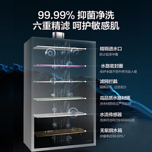 Vanward WH1 PRO National subsidy 15% 16-liter gas water heater natural gas water gas dual-adjustable constant temperature household energy-saving gas-saving anti-freeze trade-in