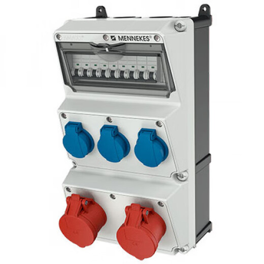 MENNEKES AMAXX combination socket box item number distribution box control box red