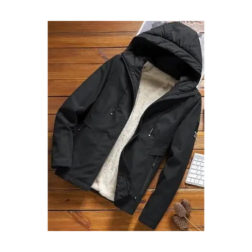 Cotton Jacket Men's Spring and Autumn New Waterproof Thin Windbreaker Outdoor Fishing Four Seasons Mountaineering Wear Trendy Jacket Men Black 2XL