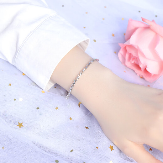 Wanfulong PT950 platinum men's bracelet, retro personalized and domineering jewelry, light luxury and versatile gift for boyfriend 8.82g, light luxury and versatile men's platinum bracelet 20cm