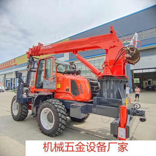 Four-wheel drive off-road forklift tail boom crane multi-function lifting and handling machine 5-ton off-road forklift tail boom crane