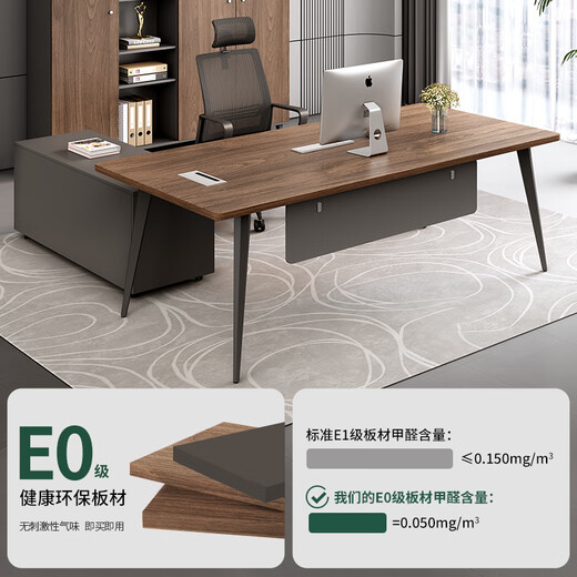 Semphia Office Furniture Supervisor Desk Manager Desk Simple Modern Office Single Steel Frame Desk Boss Desk 1.4 Meter Boss Desk Without Cabinet