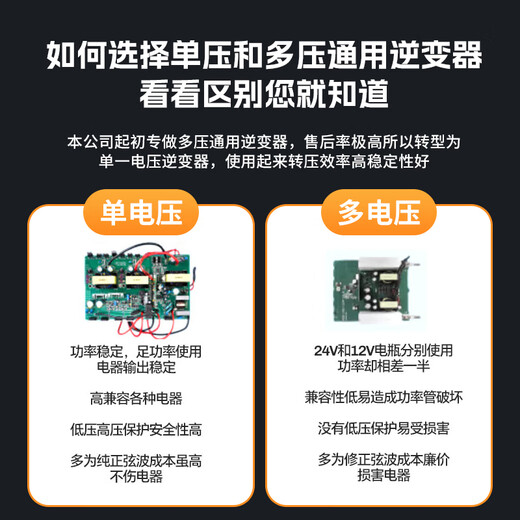 Jinyuzi vehicle-mounted inverter sine wave stall dedicated 12V24V48V60V to 220v high-power electric three-wheeled truck 12V to 220v sine wave 2500W full power inverter battery power converter reverse connection will not burn the machine
