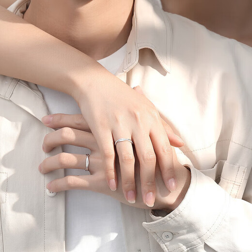 DRpt950 Möbius ring couple ring simple ins style men and women ring opening plain ring opening adjustable Möbius couple ring men