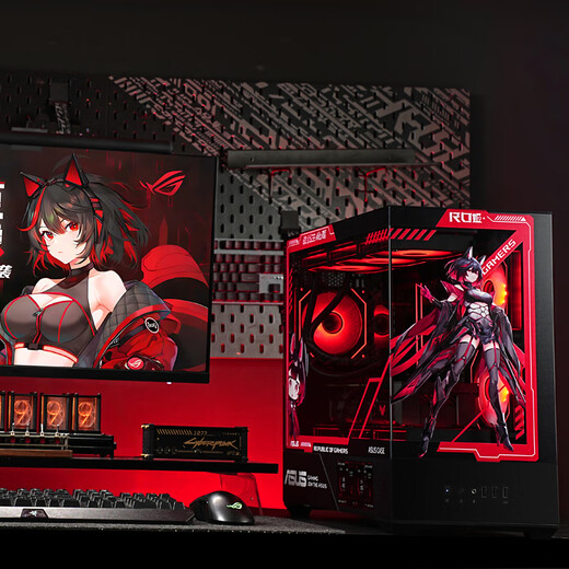 ASUS ROG i5 14600KF series/RTX4060Ti graphics card/RTX5070/RTX5060TI game console DIY complete computer assembly 14600KF+RTX5060TI+D5丨Configuration four single host