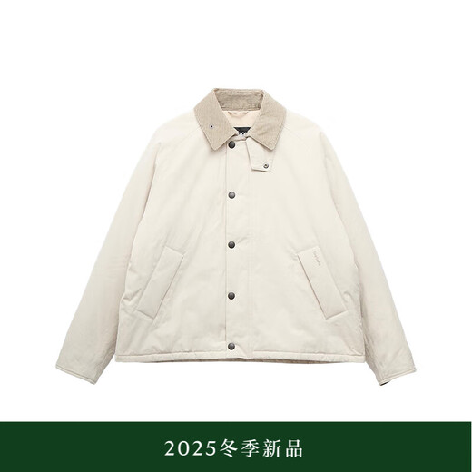 Barbour New Winter Product Transport Padded Men's Jacket Matt White S (38)