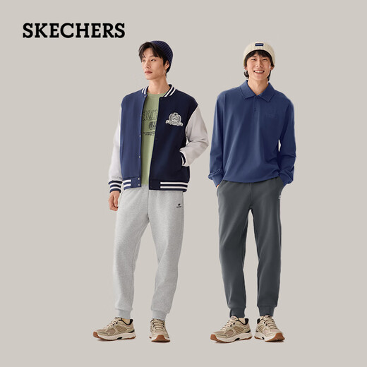 Skechers men's 2025 new autumn and winter velvet warm versatile pants sports sweatpants casual trousers L325M105