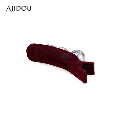 AJIDOU red velvet series hair clip women's fashion velvet hair accessories red 1 piece