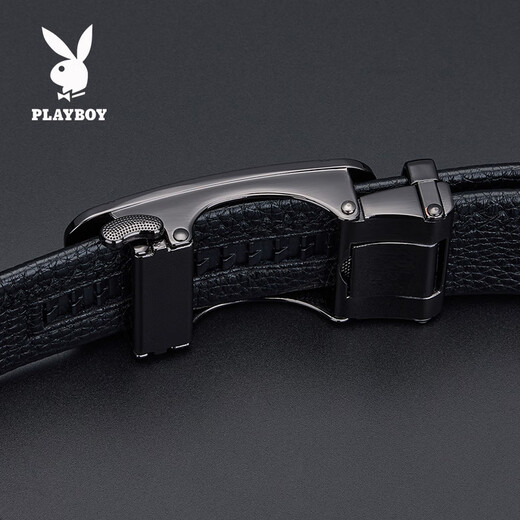 Playboy (PLAYBOY) men's belt genuine cowhide belt for young and middle-aged people with automatic buckle casual pants belt business versatile gift for boyfriend and husband