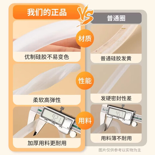 Tamushi aluminum alloy pressure cooker sealing ring silicone ring pressure cooker accessories leather ring suitable for red double favorite wife Wanbao Samsung pressure cooker sealing ring -20cm