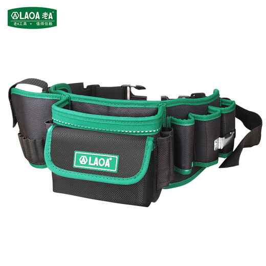 LAOA electric drill electric wrench electrician waist bag thickened magnetic portable repair multifunctional waist bag tool bag