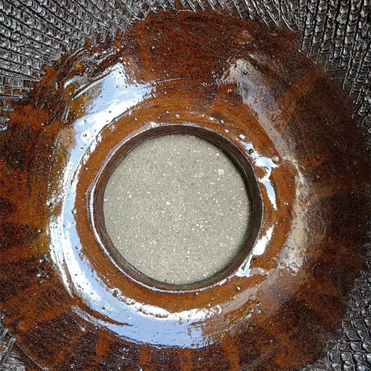 Yusenyi extra large pineapple pattern old-fashioned beating bowl with hole brush sweet potato lotus root taro artifact kitchen Chinese hotel home thickened coffee color 1ml coffee color