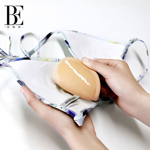 BE swimsuit breast patch waterproof anti-slip anti-exposure small breast bikini push-up breast pad silicone breast patch skin color thickened