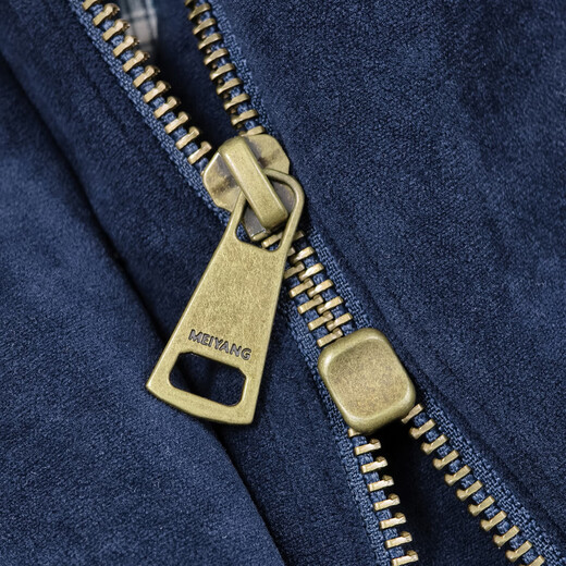 MEIYANG sapphire jacket miu gene matte custom woven stand collar zipper jacket white fashionable winter new style sapphire blue L