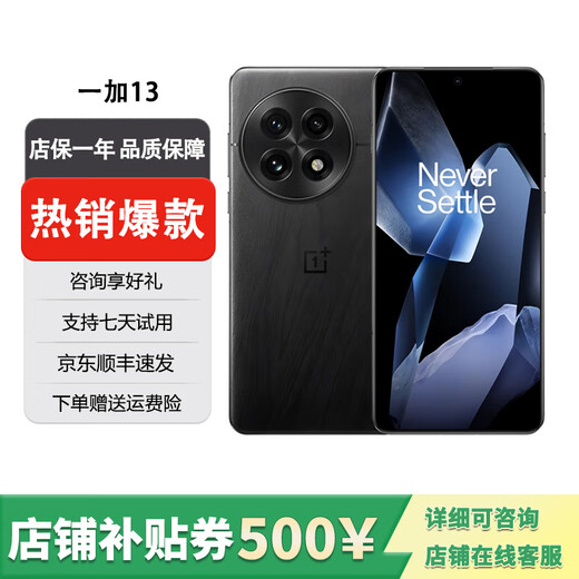 OnePlus Exhibition Phone 13 Qualcomm Snapdragon 8 Edition 6000mAh AI Smartphone Obsidian Secret 12+256GB Standalone+Third Party Brand Charger+One Year Store Warranty