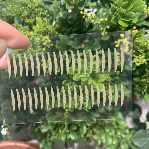 Mi Jiao Zhi You Yi Shi partial double eyelid patch to adjust the eye head fine-tuning lace mesh pattern swollen eyes special short half small partial small size 5 pieces 200 patches