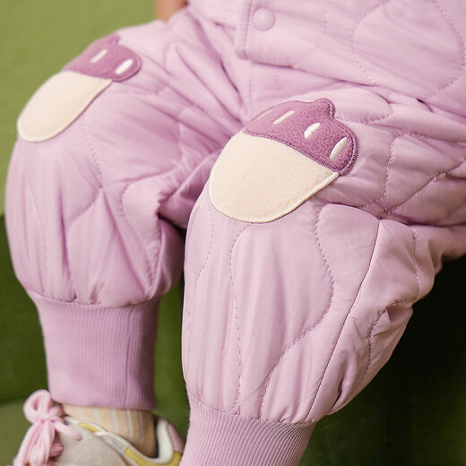 迷你巴拉（minibala）男女童长袖棉服套装儿童长裤可爱外套2025冬新品 军绿40627 80