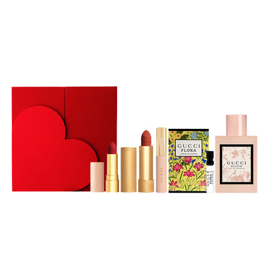 Gucci (GUCCI) New Year's Day gift, lipstick gift box, perfume, women's cosmetics set, makeup gift box, birthday gift for girlfriend, makeup set, Huayue Dan 30ml + Velvet Mist 312