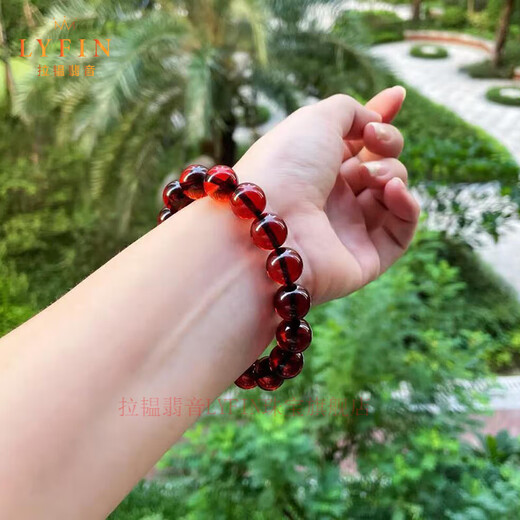 Layun Feiyin Collection Grade Water Purifying Blood Amber Bracelet for Men and Women High Quality Totally Pure and Unoptimized Natural Amber Bracelet as a Gift. Water Purifying and Flawless 12mm Available for Men and Women (Certificate Included)