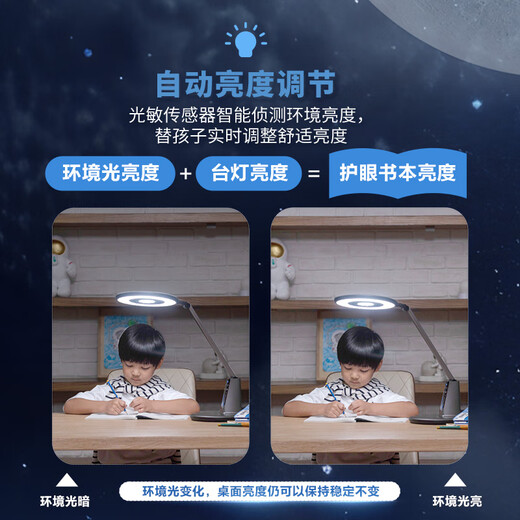 Philips Home Full Spectrum Eye Protection Table Lamp for Children and Students Reading and Learning without Blue Light Bedroom Anti-Myopia Xuantan Pro Seating Sensor | Intelligent Adjustment | Xuantan Pro