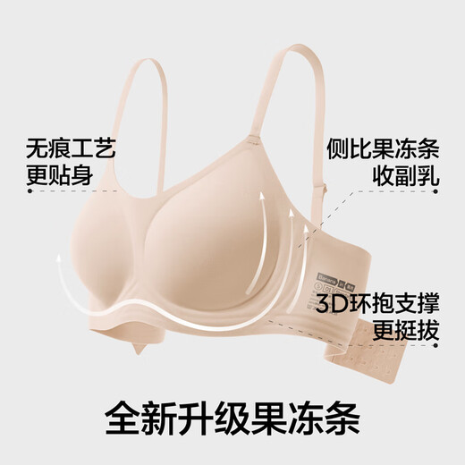 Jiao Nei Jiao Jiao Cup Soft Support Women's Underwear Without Wires Side Breast Gathering Small Breast Seamless Skin Friendly Breathable Bra