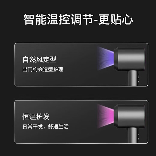Dyson Flat Replacement丨Limited Time Subsidy丨3C Certification High Speed Hair Dryer Huaqiangbei Leafless Home Silent Negative Ion High Power Hair Care Hair Dryer Appliance Rose Red - Single Air Nozzle National 3C Certification丨4.5 Billion Negative Ions Hair Care