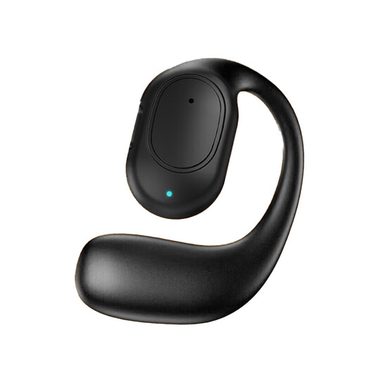 Hot-selling hot-selling true wireless Bluetooth headset, open, non-ear-friendly, ultra-long battery life, air conduction, ear-mounted clip-on call, noise reduction, suitable for student drivers, takeout, black