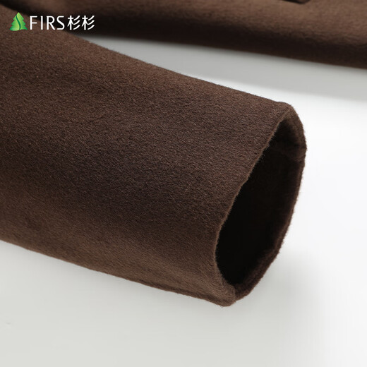 Shanshan sheep wool double-sided woolen woolen coat men's double-breasted autumn and winter mid-length woolen windbreaker jacket men's clothing