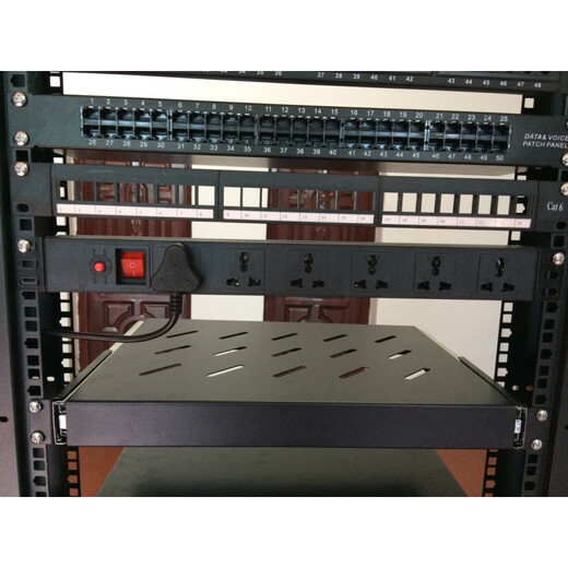 19-inch open audio rack mobile cabinet simple rack 12U-47U multi-layer storage rack black 42u (1.95 meters) 50x40x200cm