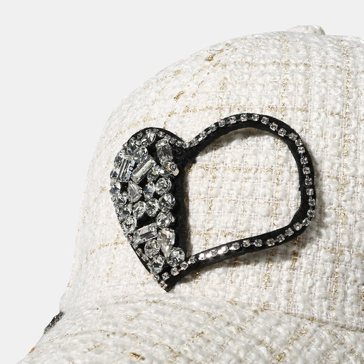 Special Autumn and Winter Small Fragrant Style Baseball Cap for Women Elegant, Fashionable and Versatile Cap, Casual and Versatile, Showing Face Small BQ230737 Black M(57-59cm