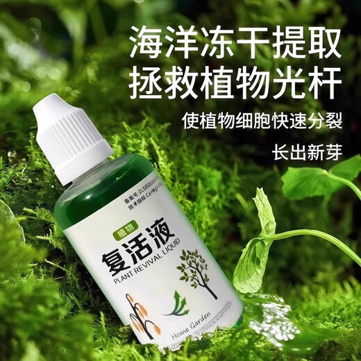 Plant and flower rejuvenation liquid is specially designed for the yellowing of plant stems and leaf drop, rapid growth and active rooting liquid to strengthen seedlings. Plant rejuvenation liquid 50ml*1 bottle, trial pack