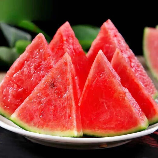 National 2k watermelon seeds thin-skin gift small watermelon pearl red watermelon non-split melon early spring ruby watermelon seeds 2K watermelon seeds/pack about 50 capsules 5 packs