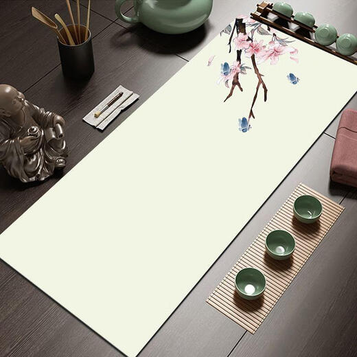 Complete Chinese style thickened absorbent tea flag mat quick-drying no-wash tea towel CY-Shangshan Ruoshui 30*40cm absorbent mat