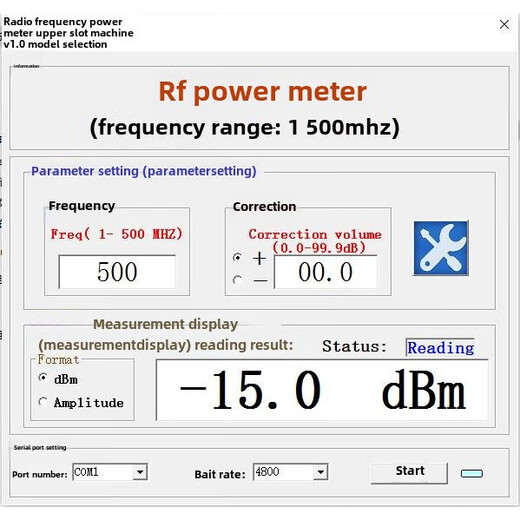 RF power meter Power meter V1.0 500Mhz -80 10 dBm can set the RF power attenuation value 2W_30DB fixed attenuator_male and female bidirectional
