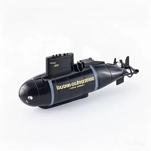 儿童遥控潜水艇小型核潜艇玩具电动迷你充电玩具船鱼缸船模型防水 6.0升级版12cm六通道上浮下潜黑色潜艇