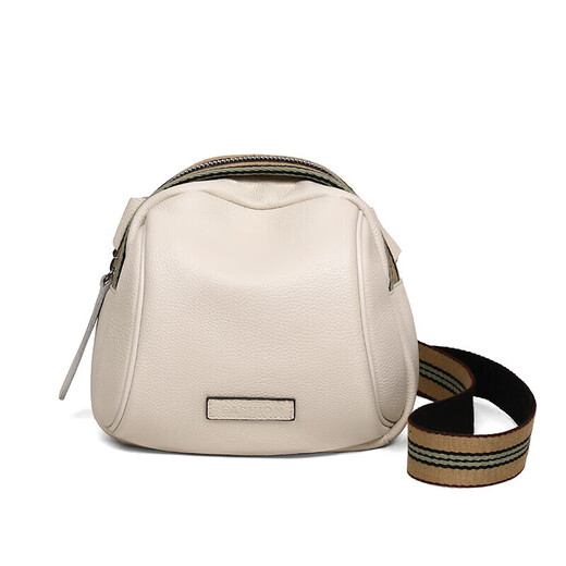 YUYULA牛皮包包女包斜挎包洋气品牌单肩贝壳包生日新年礼物送女生女友