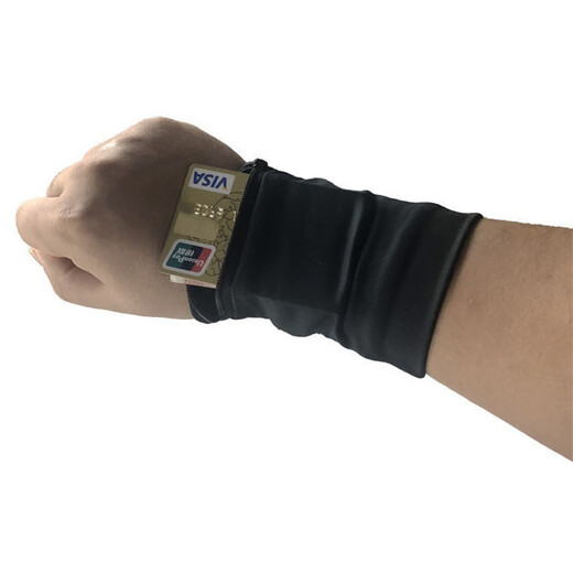 Wholesale sports running wrist bag armband for men and women running mobile phone arm bag outdoor storage coin purse gift arm bag reflective black under 20L