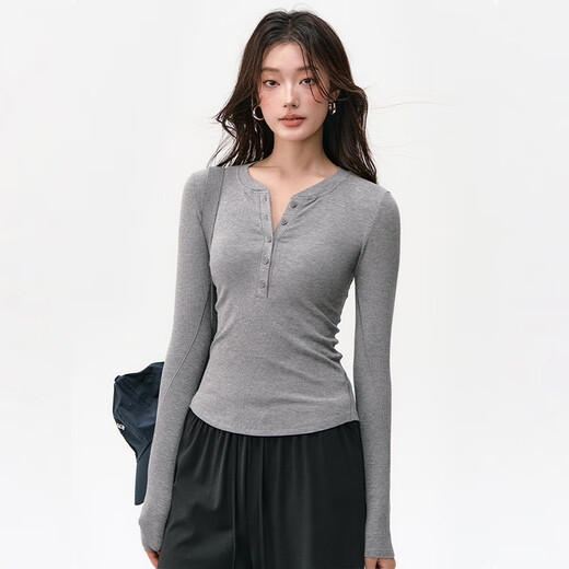 Xue Qianman yoga clothes for women, spring ribbed sports tops, high-looking, slim, long-sleeved outer wear, Pilates training and fitness