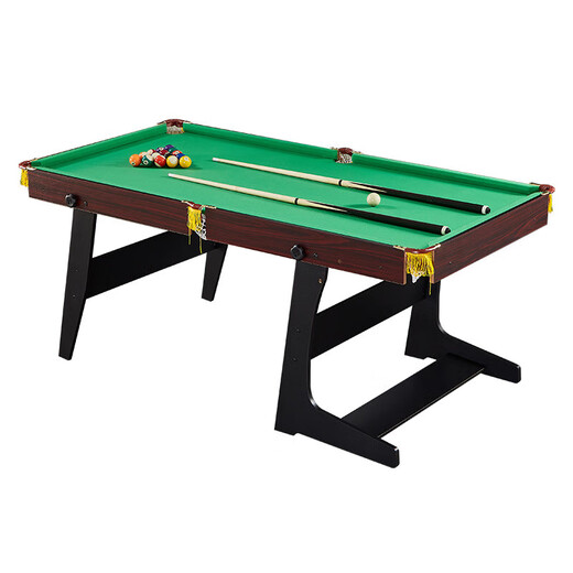 Holladi children's billiard table multi-functional two-in-one indoor home large billiard toy parent-child game gift 160cm JD Logistics red leather folding small table single