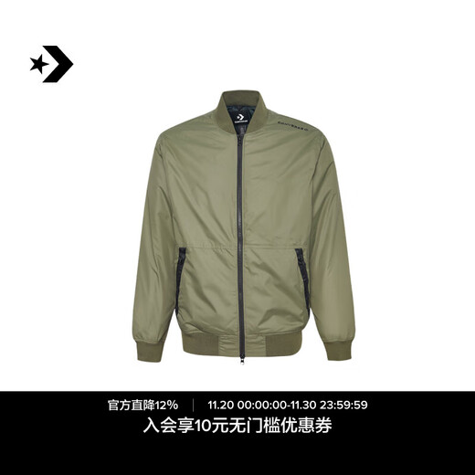 Converse official jacket men's classic casual bomber jacket baseball uniform 10018368 10018368-A02 XL