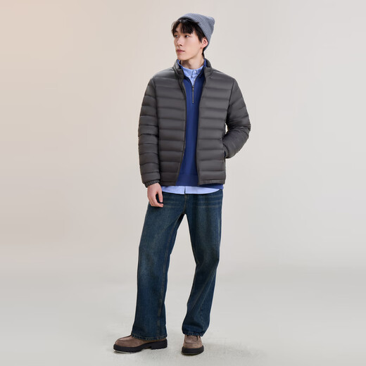 Новая мужская легкая пуховая куртка с воротником-стойкой «Полет в снегу», осень и зима, повседневная короткая теплая пуховая куртка на утином пуху, универсальная