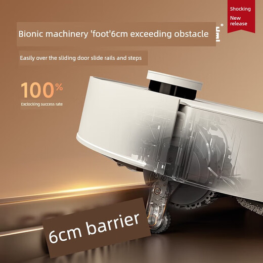 Vipshop (None) Dream S50Pro sweeping robot ultra-thin 100-degree hot water washing and mopping all-in-one automatic cleaning S40 enhanced version water tank dual robotic arms + dual roller brushes +