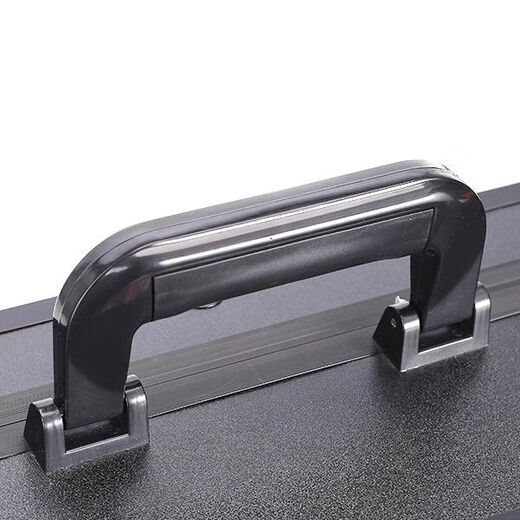 Box Yiju portable aluminum alloy tool box instrument equipment safety box model tool box fishing gear multi-functional storage box 154 pure black and cotton inner size 76*23 points 5*14 points 5cm