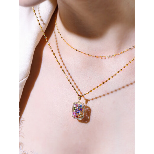 Fat Donglai's same style tanzanite ring Young internet celebrity secret garden set romantic colorful treasure full of inlaid plating 1 garden ring with adjustable opening