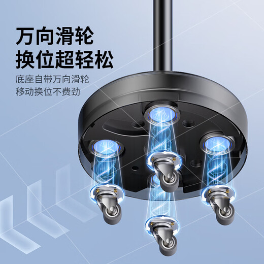 Kerunle universal pulley mobile phone holder floor-standing overhead shooting multi-functional bedside lazy man chasing drama live video tablet mobile phone special model with universal wheel cantilever bracket