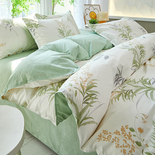 Hongdou Home Textiles (HOdoHome) Kindergarten three-piece children's quilt cover pure cotton quilt cover baby six-piece quilt bedding set for nap Lugang Town 100% cotton pad quilt cover 90cm*200cm